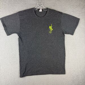 Dirty Hooker T-Shirt Mens Medium Black Performance Fishing Beach Beer Outdoor